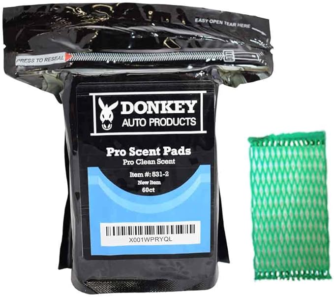 Pro Scent Professional Car Air Freshener Pads - Pro Clean (60 Pads Per Pack)