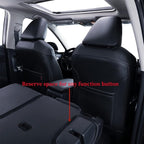 coverdream Rav4 Waterproof Leather Seat Covers Custom Fit for 2019-2024 2025 Toyota Rav4 Hybrid (Not for XSE/SE/Plug-in Hybrid),Full Coverage,Airbag Compatible,Car Seat Protector(Full Set,Red/Black)