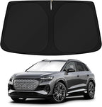 KUST Windshield Sun Shade for 2022-2024 2025 2026 Audi Q4 E-tron Etron Accessories Custom Fit Sunshade Sun Visor Protector Foldable Blocks UV Rays Keep Your Car Cooler