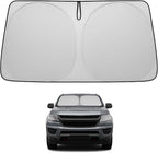 Proadsy 2026 Upgrade Front Windshield Sun Shade Foldable Sunshade Protector Custom Fit 2015-2022 Colorado Pickup Truck Accessories