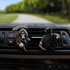 Halloween Decor for Car Horror Air Fresheners Vent Clips Car Diffuser Outlet Fan Vent Perfume Clips Funny Dashboard Decorations for Automotive Truck Scents Gadgets Cool Easter Gifts for Women Men