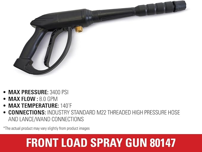 Simpson Cleaning 80147 Universal Pressure Washer Gun for Cold Water Use up to 3400 PSI
