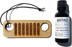 Arotags Offroad Wooden Car Air Freshener - Long Lasting Beach Bum Scent Diffuses for 365+ Days - Includes Hanging Mirror Diffuser and Fragrance Oil - 100% American Made