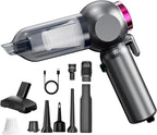 Car Vacuum，Handheld Car Vacuum Cleaner Cordless，20000Pa Vacuum Portable Cordless Powerful 120W Brushless Motor & 60 Min Runtime, 6-in-1 Portable (6000mAh Battery)