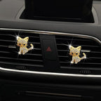 Bling Rhinestone Car Air Vent Clip,Dashboard Outlet Clip,Car Air Freshener Vent Clips,Car Air Conditioning Outlet Clip Decorative,Bling Car Accessories Car Interior Decoration Charm,Cute Car Decor