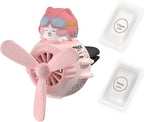 Car Air Fresheners Cute Pilot Cat Car Diffuser Rotating Propeller Cartoon Automotive Air Outlet Fan Creative Car Perfume Decoration Automotive Air Fresheners for Cars