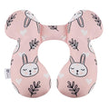 vocheer Baby Travel Pillow(Upgraded), Head and Neck Support Pillow for Pushchair, Car Seat,Stroller, Bouncer, Cotton (White Bear)