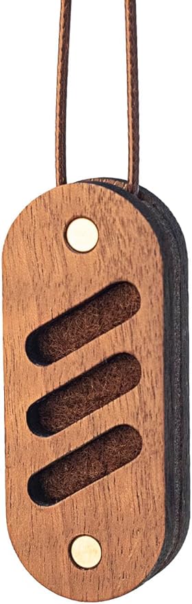 Car Air Freshener Hanging【Custom Your Own Scent】 Wood Air Freshener Car Scent Essential Oil Diffuser for Home Office Wardrobe Portable Aromatherapy Diffuser (A-Brown1pcs)