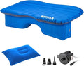 Pittman Outdoors Backseat Bed Air Mattress – 60” Rear Seat Air Mattress for Trucks, Vans & Large SUV – Includes Pump, Pillow & Storage Bag – Inflatable Back Seat Air Mattress – Blue