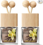 Car Air Freshener | Very Vanilla Scent Car Fresheners for Women & Men | Long Lasting Fragrance Car Scents | Air Diffuser with Car Vent Clip (2 Pack Vanilla Car Scent), Clear