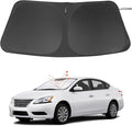 Windshield Sun Shade Custom Fit for 2014 2015 2016 2017 2018 2019 Nissan Sentra Accessories Foldable Sunshade Sun Blocker Protect Car from Sun Rays & Heat Damage Keep Car Cooler
