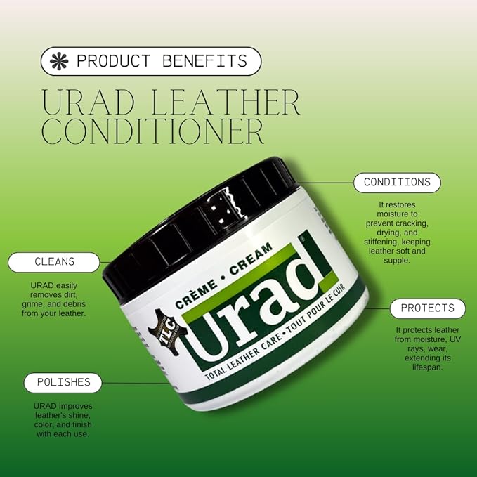 Leather Conditioner 7oz (200g) Black – Premium Color-Restoring Leather Care for Shoes, Jackets, Bags, and Furniture