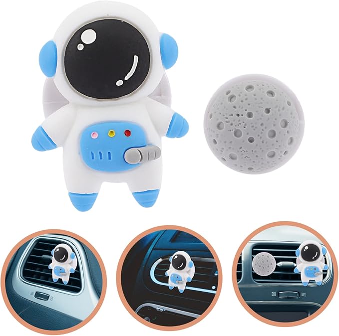 Vaguelly 2 Sets Car Dashboard Decorations Astronaut Air Diffuser Air Car Vent Clips Decorative Air Conditioning Outlet Fresheners Vent Clips Auto Accessories