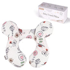 KAKIBLIN Baby Neck Pillow, Upgraded Baby Support Pillow,Babies Head Pillow,Neck Support Pillow for for Car Seat, Stroller, Pushchair,Travel (Hippo)