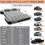 Umbrauto Built-in Pump Air Mattress for 5.5-5.8ft Short Truck Bed, Inflatable Full-Size Pickup Airbed for Ford F150, Chevy Silverado, GMC Sierra, Dodge Ram, Toyota Tundra, Nissan Titan Outdoor Camping