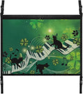 Black Cat Piano Keys Car Roof Storage Bag Car Seat Organizer Roof Storage Premium Car Seat Organizer One Size Inner Car Accessories