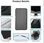 Car Sunroof Compatible with Tiguan 2023-2017 5-Door SUV, Foldable Glass Roof Sunshade with Storage Bag, Sunshade Roof Heat Insulation Sun Protection Roof Sunshade Interior Sunroof Shade