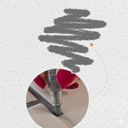 Gray Grout Paint Pen Tile Grout Colorant & Sealer Marker, Quick-Dry, Ideal for Bathroom, Shower, Kitchen Tiles Restores Grout Lines, 3 Adjustable Tips (2-3 mm)