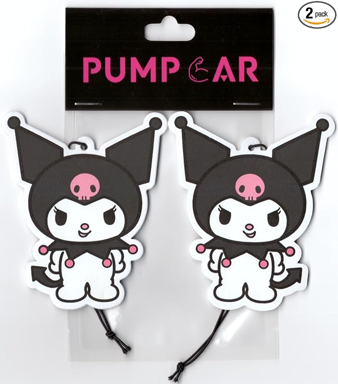PumpCar 2 pieces cute cat double-sided hanging cartoon cherry-scented funny car air freshener Cool hanging for rearview mirror Car Interior Accessories Gifts