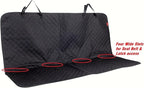 Waterproof Dog Car Seat Cover for Back Seat, Non-Slip & Universal Fit for SUV, Car, Truck with 4 Safety Belt Openings for Secure Travel