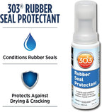 303 Products Rubber Seal Protectant – Windows, Hoods, Trunks, Rejuvenates Color & Flexibility of Old & Dry Seals, Weatherproofing & UV Protection, 3.4 fl.oz (Pack of 3)
