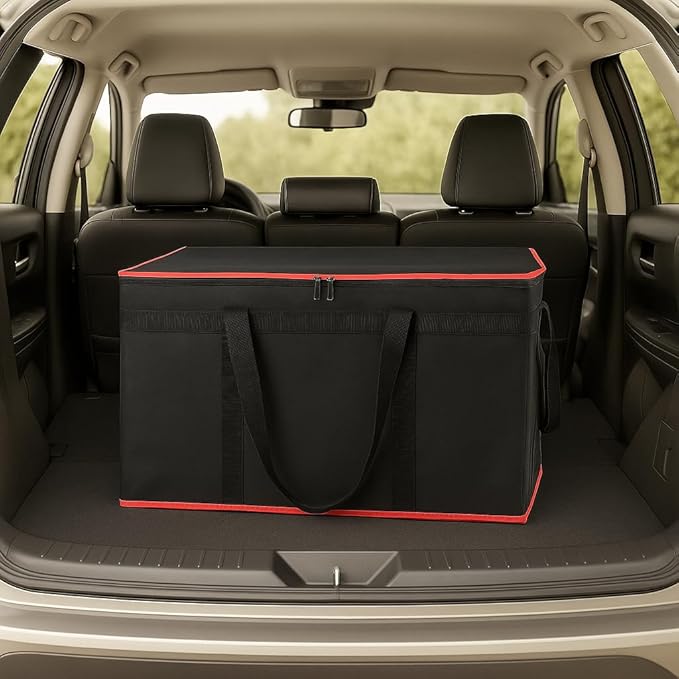Bodaon Large 2-Pack Insulated Food Delivery Bag With Hard Bottom, XXXL Bags, Rideshare Delivery Bag, Grocery Shopping and Catering, Cold/Hot Styrofoam Carrier for Travel/Car