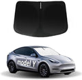 INSAUTO Foldable Windshield Sun Shade for Model Y 2020-2024, Heat & UV Protection Car Sunshade with Storage Bag, Keep Interior Cool & Easy Installation