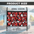 Red Heart Car Roof Storage Bag Multi-Purpose Seat Organizer Premium Car Seat Organizer Vehicle Passenger Seat Organization and Storage for Kids Adults Pets Items