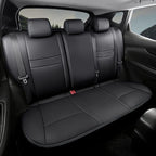 AOMSAZTO Custom Fit Seat Cover for Nissan Rogue Regular(Not for Hybrid &Sport) 2014 2015 2016 2017 2018 2019 2020 Full Set Faux Leather Rogue Seat Cover Protector Black