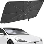 Car Windshield Sunshade Umbrella – Sun Shade for car Windshield Blocks UV Rays & Heat, Keeps Interior Cool, Foldable Sun Visor Cover with Universal Fit for Front Windows(56" L x 31" W)