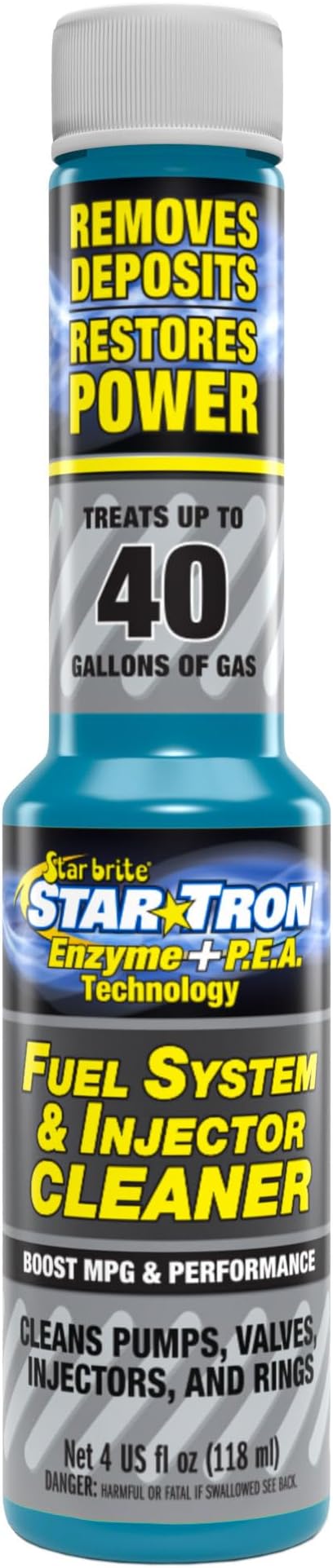 STAR BRITE 096604 Star Tron Fuel System and Injector Cleaner - 4 oz.