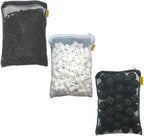 Aquacity Filter Media Replacement Bags - Activated Charcoal Pellet Carbon, Bio Ceramic Rings, Bio Balls for Aquarium Fish Pond Tank (1 Set)