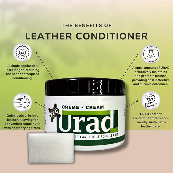 Leather Conditioner 7oz (200g) Black – Premium Color-Restoring Leather Care for Shoes, Jackets, Bags, and Furniture