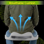 Large Truck Seat Cushion for Truck Driver Seat Cushion - Upgraded Back Support, CertiPUR-US® Certified - Thick Memory Foam, Pain Relief for Hours of Driving, Trucker Approved Big Rig - Gray