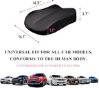 Car Seat Cushion, Comfort Memory Foam Car Cushion, Non-Slip Auto Booster Seat Cushion for Improve Driving Vision, Suitable for Vehicles Trucks SUVs Car Accessories (Black)