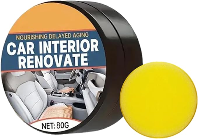 Dashboard Restorer - Trim Restorer | Car Interior Scratch Remover | Car Interior Renovation Paste | Gentle Auto Repair Compound for Door Panel Dashboard Center Console Steering Wheel Armrest Leather