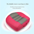 Srutirbo Car Booster Seat Cushion Heightening Height Boost Mat, Breathable Mesh Portable Car Seat Pad Angle Lift Seat for Car, Office,Home (Rose Red)