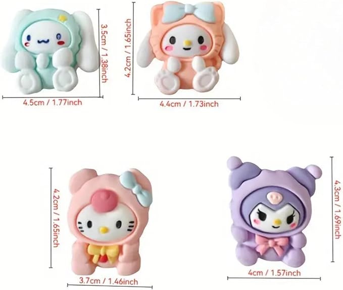 4 Pcs Cute Cartoon Car Air Vent Clip Decorations – Kawaii Car Air Fresheners, Interior Accessories for Women and Men – Cool Car Dashboard Decor, Personalized Gift