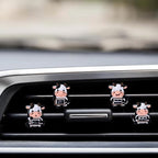 Cow Car Vent Clips Set, Cow Air Freshener Car Accessories for Women, Cows Dashboard Accessory, Farmhouse Cars Air Freshener Vent Clip, Gift for Cows Lovers