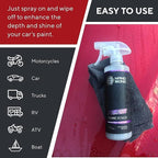 Nano Bond Hydrophobic Spray Ceramic Detailer - SiO2 Coating for Cars, RVs, Boats, Motorcycles, & ATVs, Headlight Restoration Kit Included, Professional Grade Sealant, Made In USA, 16 Fl Oz