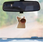 Rawan 4 Pack Cat Air Freshener - Funny Cat Decor for Women, Men & Kids - Hanging Fresheners for Car & Home