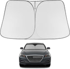 Proadsy 2026 Upgrade Windshield Sun Shade Custom Fit 2015-2016 Genesis Foldable Front Sunshade Protector Sun Visor Blocks UV Rays Keep Car Cooler