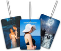 Custom Air Freshener for Car - Double Sided Photo Personalized Scents Freshener, Smell Fresheners With Picture Wardrobe, Bathroom,Hanging Ornaments (1 Count (Pack of 1)) Blue