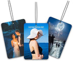 Custom Air Freshener for Car - Double Sided Photo Personalized Scents Freshener, Smell Fresheners With Picture Wardrobe, Bathroom,Hanging Ornaments (1 Count (Pack of 1)) Blue