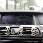 3 Pieces Novelty Cute Skull Car Air Fresheners Vent Clips Air Fresheners Vent Clips Cool， Car Accessories Interior Decorations Goth for Men Women Teens，Funny Christmas for Dad Mom