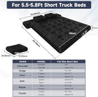 Umbrauto Truck Bed Air Mattress for 5.5-5.8ft Full Size Short Bed, Inflatable Pickup Airbed with Pump for Outdoor Travel