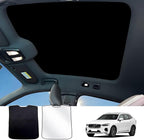 Glass Roof Sun Shade Compatible with Volvo Accessories C40 2021-2023, Foldable One-Piece Sunshade Roof, Heat Insulation Sun UV Protection Car Sunroof Sunshade