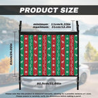 Deer Snowflake Print Auto Seat Storage Hanging Bag Multi-Purpose Seat Organizer for Vehicle Passenger Seat Organization and Storage One Size