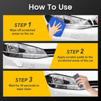 Car Scratch Removal Wax, Remove Medium and Light Scratches, Upgrade Scratch Repair Polishing Wax, Professional Car Scratch Remover Paste with Towel & Sponge (2 Sets)