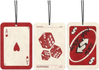 Retro Dice Red Car Air Freshener, Funky Y2K Car Accessories Interior Hanging 3Pcs, Love You More Trendy Girly Rear View Mirror Decor, Cute Car Accessories for Women Teens Closet Drawer(Lavender)